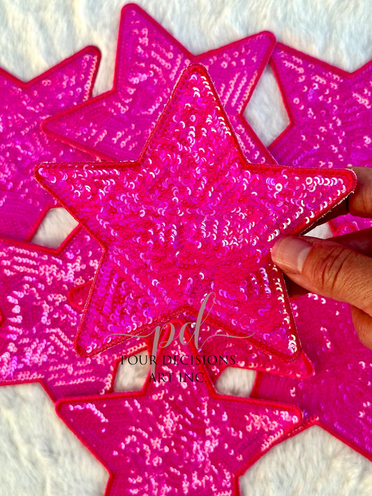 5” Sequin Star Patch