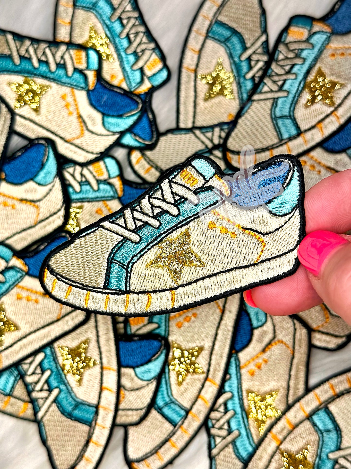 GG glitter star shoe patch©️